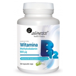 Witamina B12 Methylcobalamin 900µg 100 kaps. - Aliness